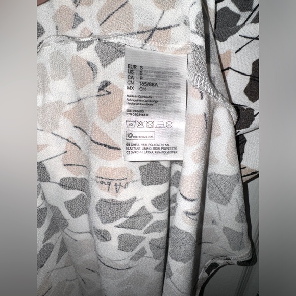 H&M x Richard Allen: Crêped Wrap-front Dress (Size S) - Picture 6 of 7